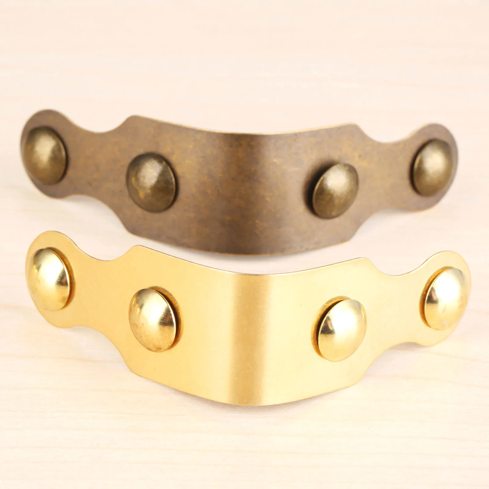 4Pcs Antique Bronze/Brass Furniture Wooden Jewelry Box Edge Copper Wrap Angle Corner Decorative Protector Corner Bracket 55*23mm