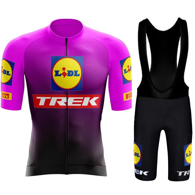 

Short Sets Cycling Uniform TREK Summer Clothes Man 2024 Jersey Men Set Clothing Teams Costume for Men's Bike Road Bib Pro Team