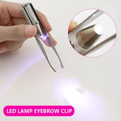 LED Lighted Eyebrow Tweezers, Precise and Illuminated Beauty Tool for Brow Shaping