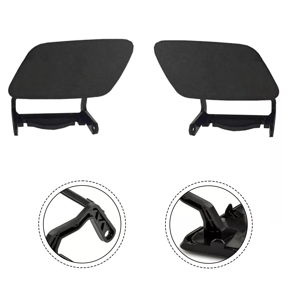 

For Q5 2013 2018 Front Bumper Washer Jet Spray Nozzle Cover Direct Replacement for Left and Right Headlight Washer