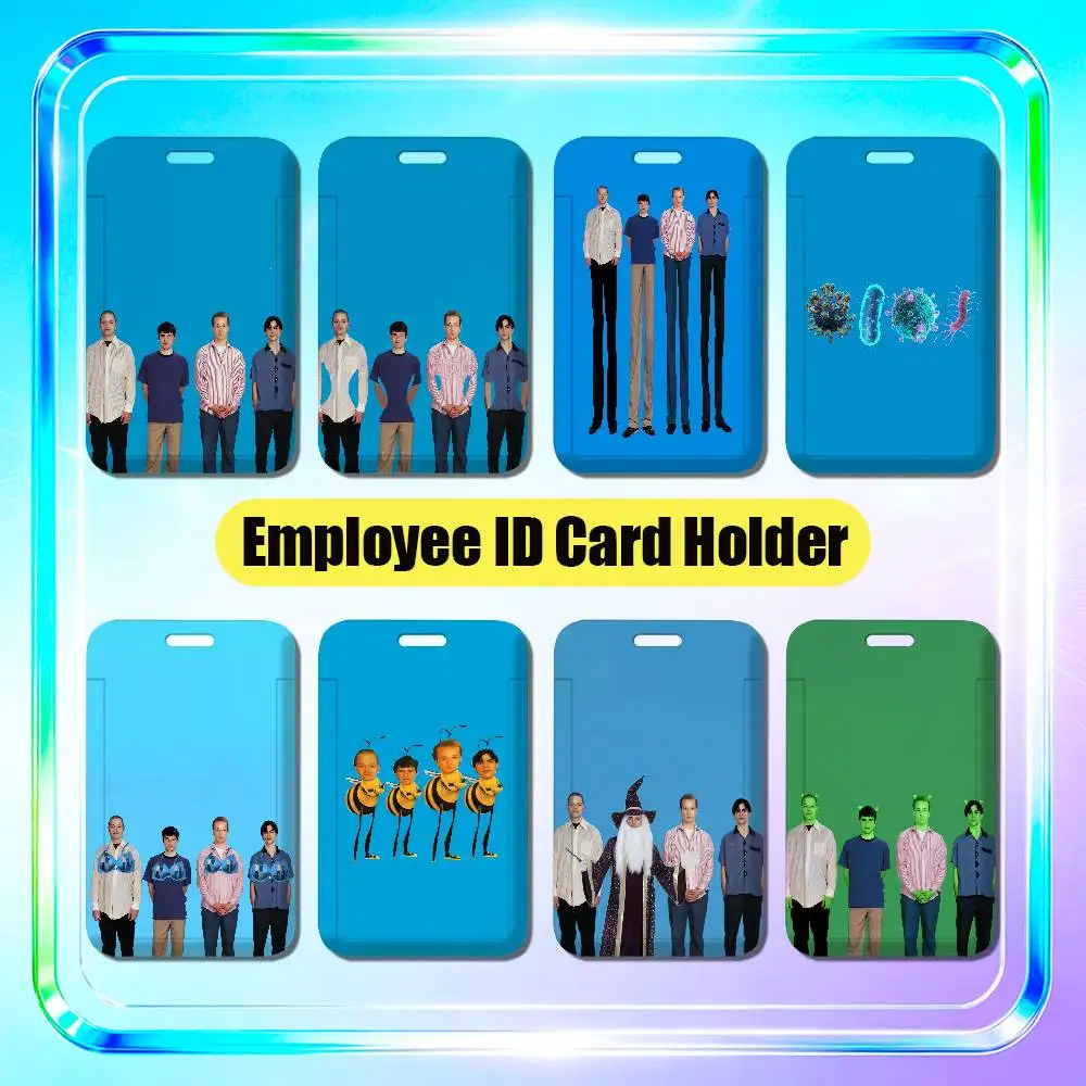 For Weezer BLUE Employee ID Card Holder Office Student Work Bank Credit Badge Decoration Case