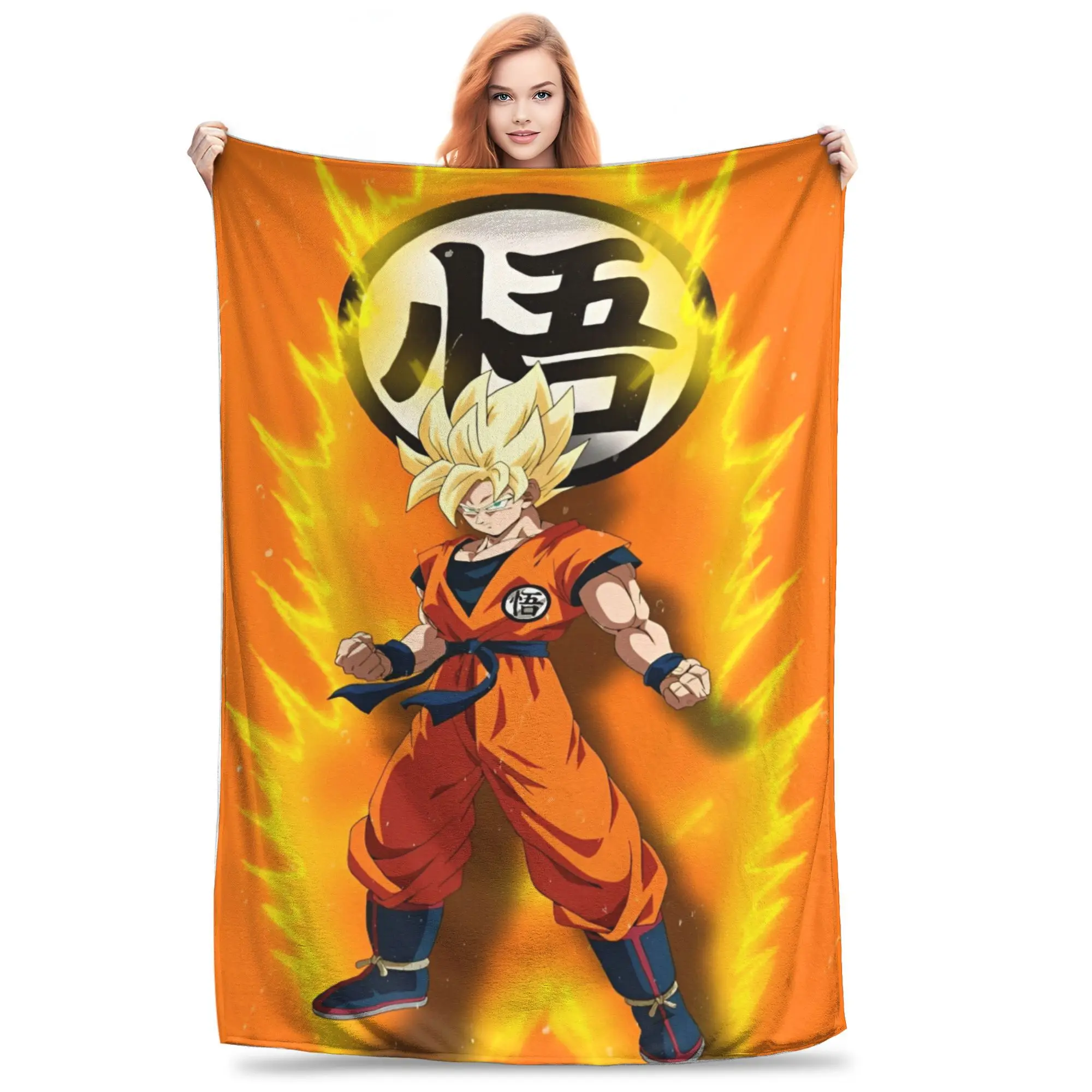 Dragon Ball DragonBall Blanket Warm Cozy Fluffy Throw Blankets for Bed Multiple Sizes Rug Piece view 4