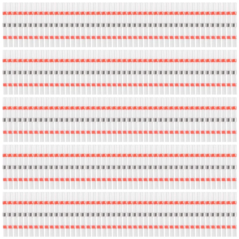 A44F-500 قطع 22-18 AWG الأحمر لحام ختم موصلات الأسلاك لحام الحرارة يتقلص موصلات الأسلاك المقاومة للماء محطات كهربائية