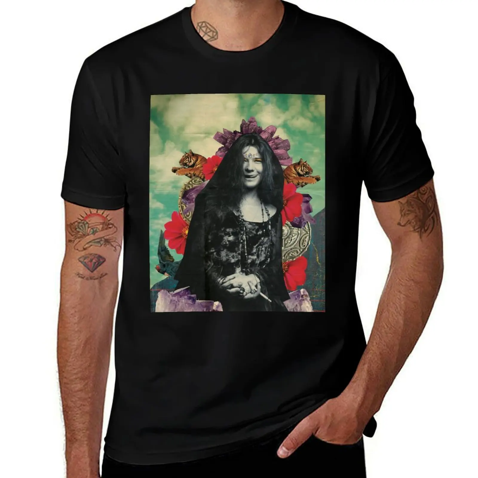

janis joplin pop T-Shirt t shirt for man cotton t shirts man 100% man t shirt cotton high quality T-shirt