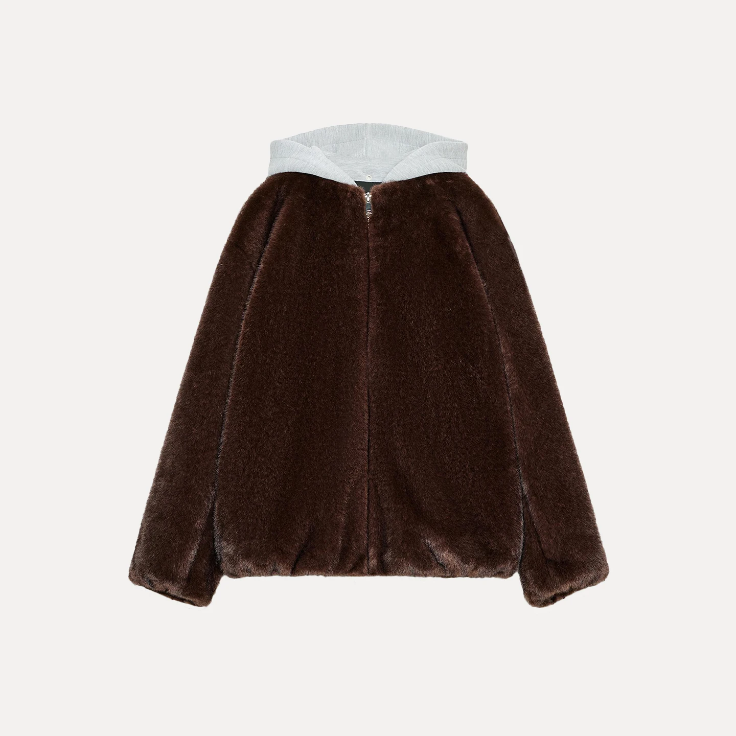 Z 2025 novo faion retalhos piloto jaet casaco feminino stand fit longo sve fechamento com zíper casual outerwear