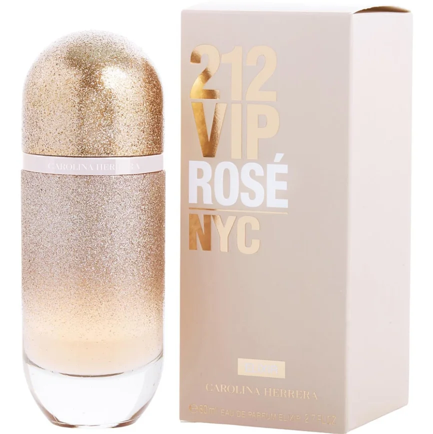 Carolina Herrera 212 Vip Rose Elixir mujeres Eau De Parfum Spray 80ml Notas florales Fragancia original duradera