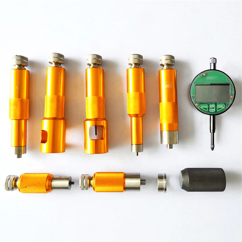 Common Rail Injector Valve Measuring Tool Kit Diesel Injector Valve Stroke Measuring Tool with gauge