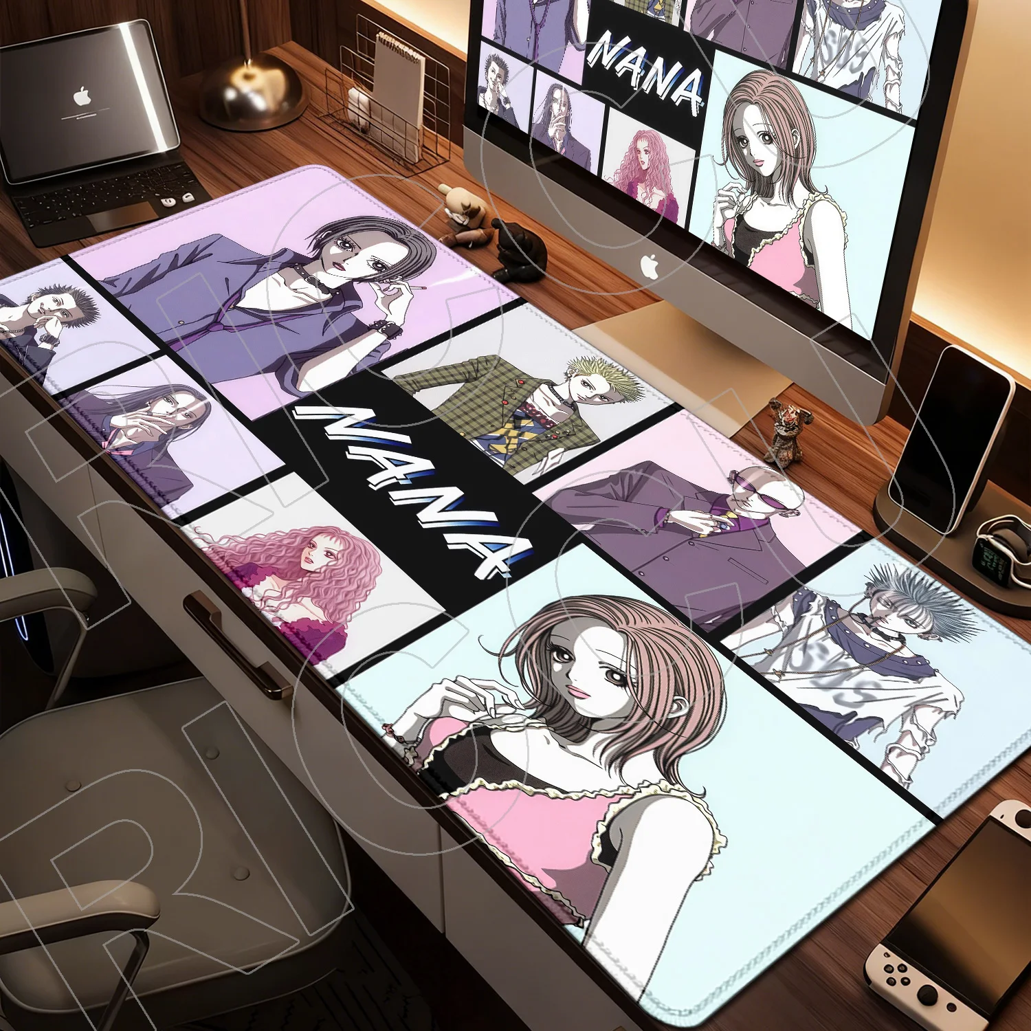 

XXL Pretty Anime Girl Nana Mousepad Gamer Office PC Accessories 900x400 Desk Mat Computer Large Gaming Keyboard Carpet Mouse Pad