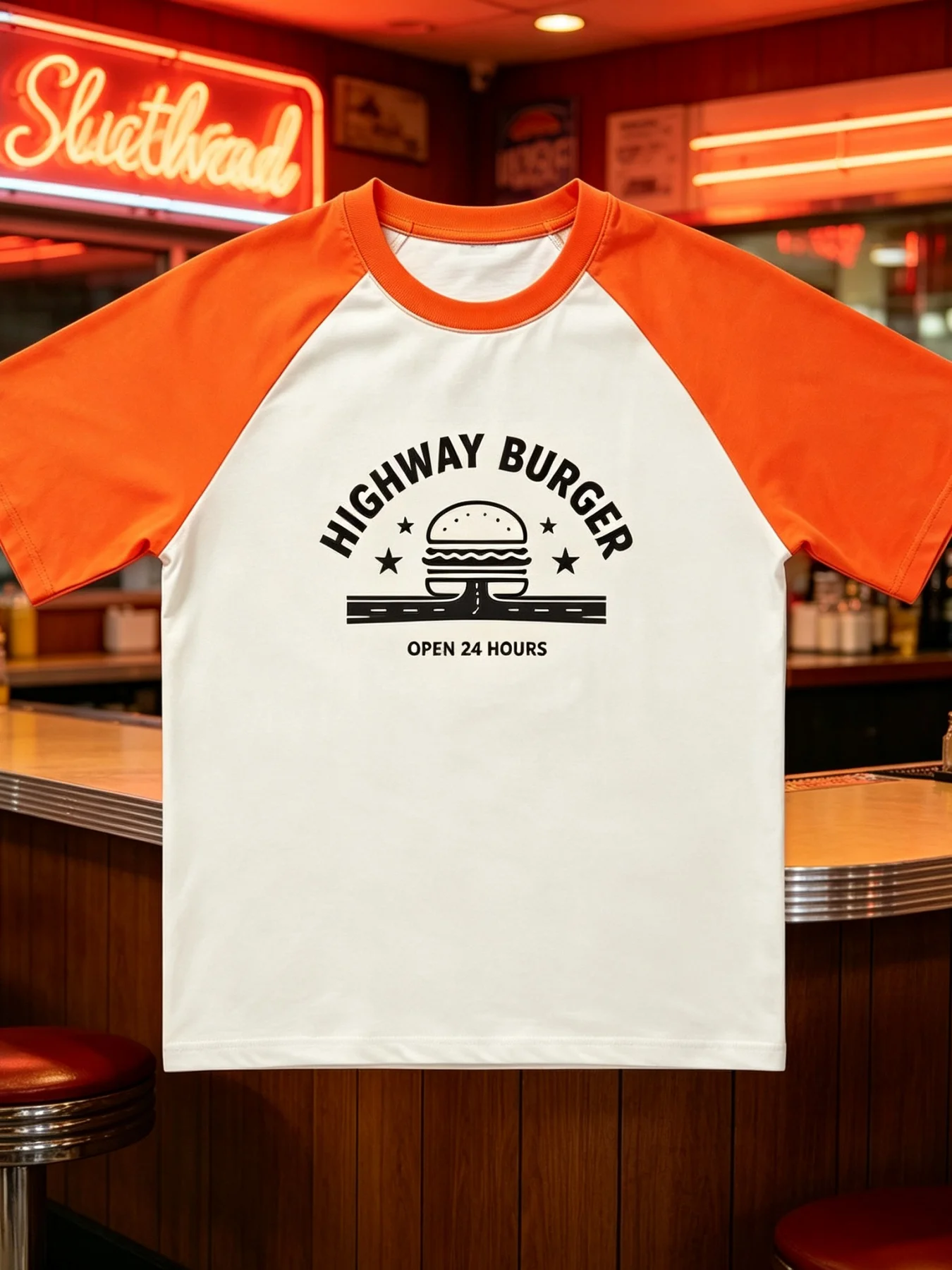 Women's Grey-White Raglan T-Shirt 'Go outside Explore Slowly' Bold Letter Print Loose Casual Tee for Comfortable Wear