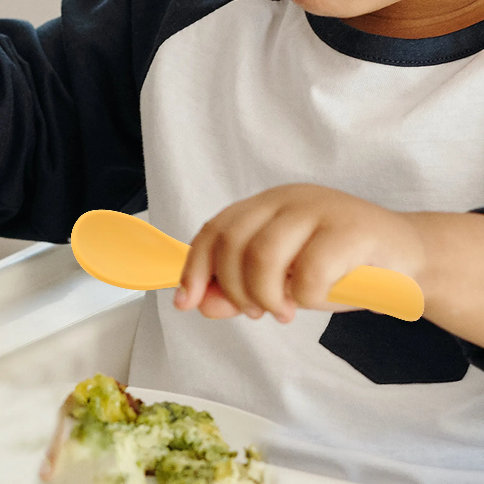 

10Pcs Silicone Baby Spoons Set Feeding Training Utensils for Toddler -Feeding Puree Porridge Soup Dessert