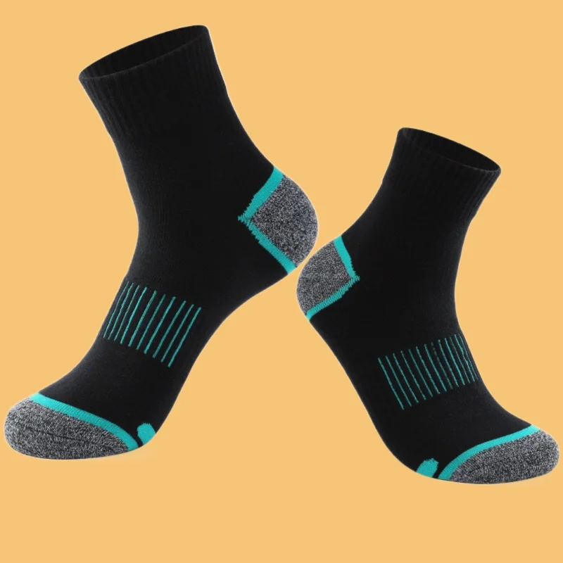 Chaussettes de sport mi-tube absorbant la transpiration et désodorisantes, haute qualité, respirantes, canadisme en plein air, basket-ball, 5/10 paires