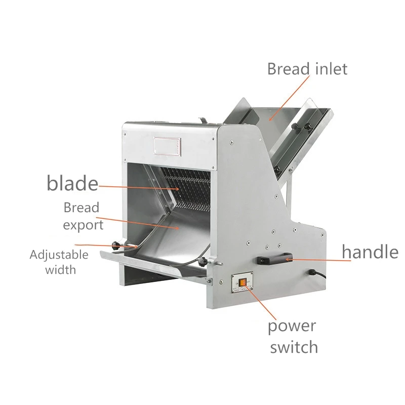 

110v 220v All Kinds of Adjustable Bread Slicer Machine Sliced Toast Blade Size Can Be Customized Industrial