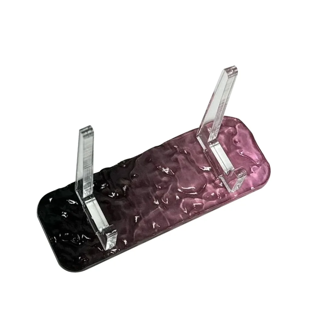 

Durable Clear Acrylic Display Easels Rack Bracket Water Ripple Picture Frames Holder Fashion Beautiful Plate Holder Stand