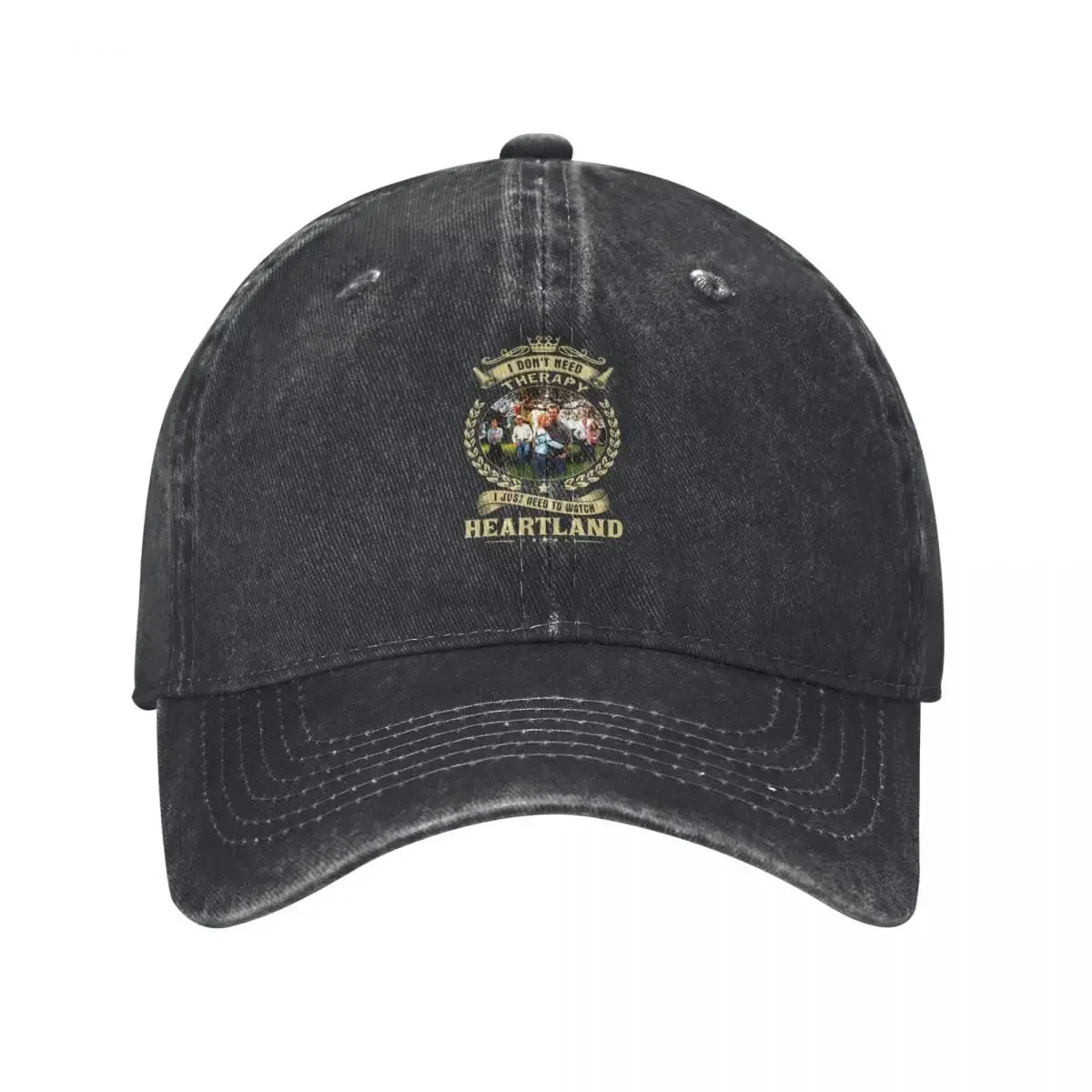 I don’t need Therapy I just need to watch Heartland Baseball Cap black Hat Beach Golf Mens Women's