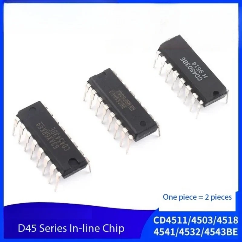 

5PCS CD4511/4503/4518/4541/4532/4543BE in-line package DIP-16 IC chip