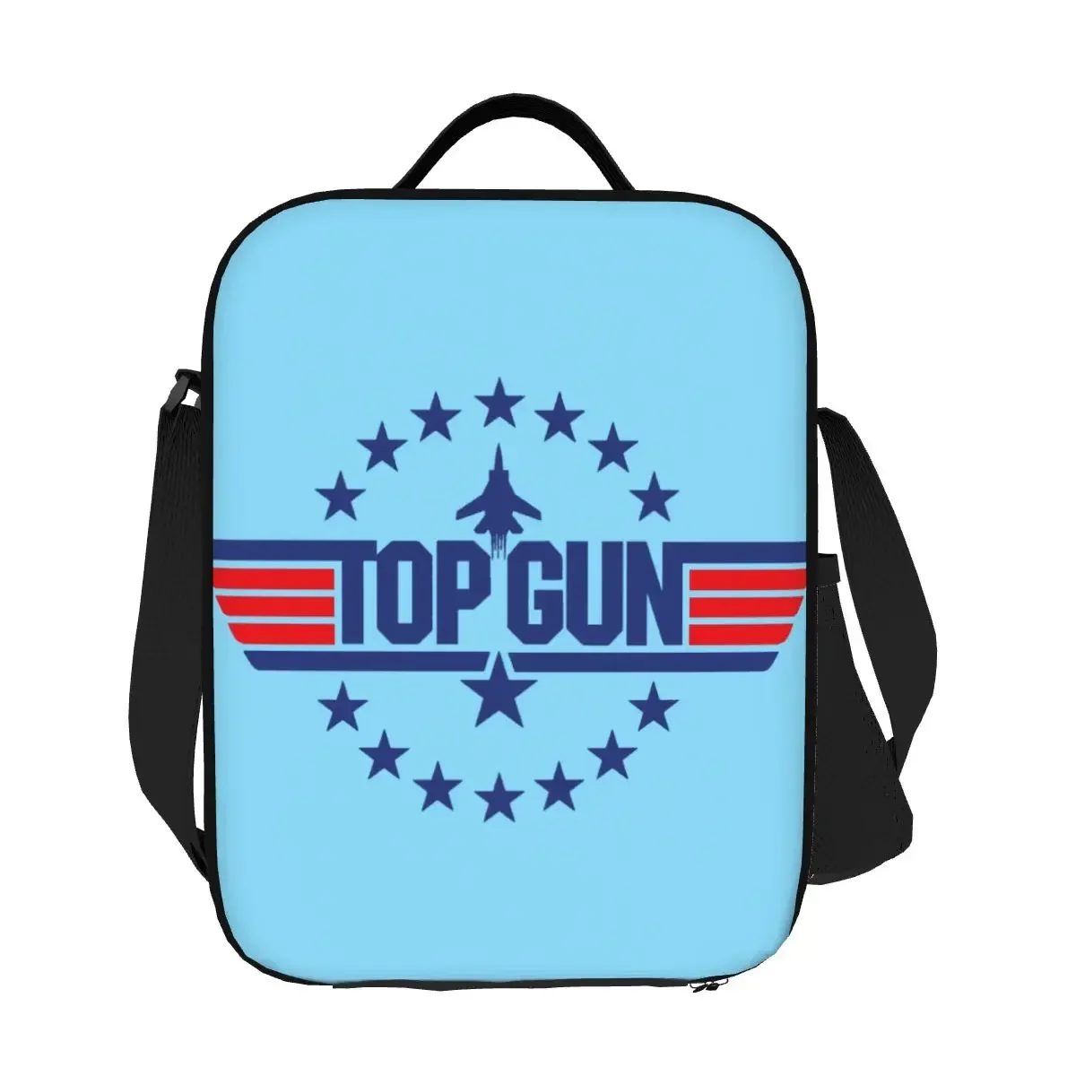 Tom Cruise Maverick Film Top Gun borsa da pranzo isolata per le donne Cooler Thermal Lunch Tote Office Picnic Travel