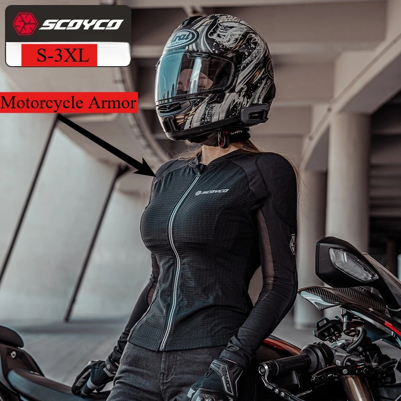

Motorcycle Riding Clothes Women's Armor Suit Summer Breathable Anti-drop Locomotive Suit CE Certification AM13W S-3XL