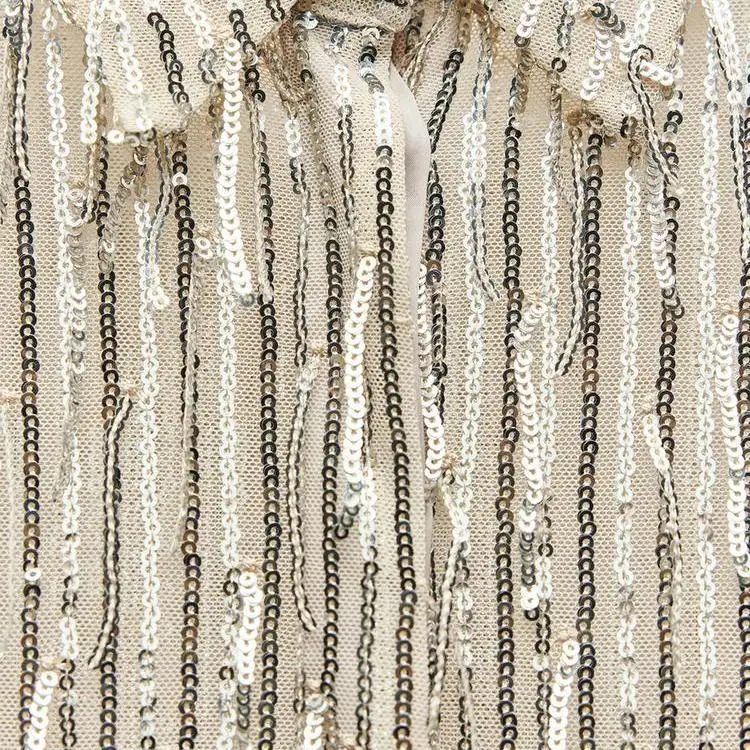 

Autumn Winter New Women's Long Sve Turn-down Collar Tassel Trim irt Single Row Multiple Buttons Sweet Sle 00% Polyester