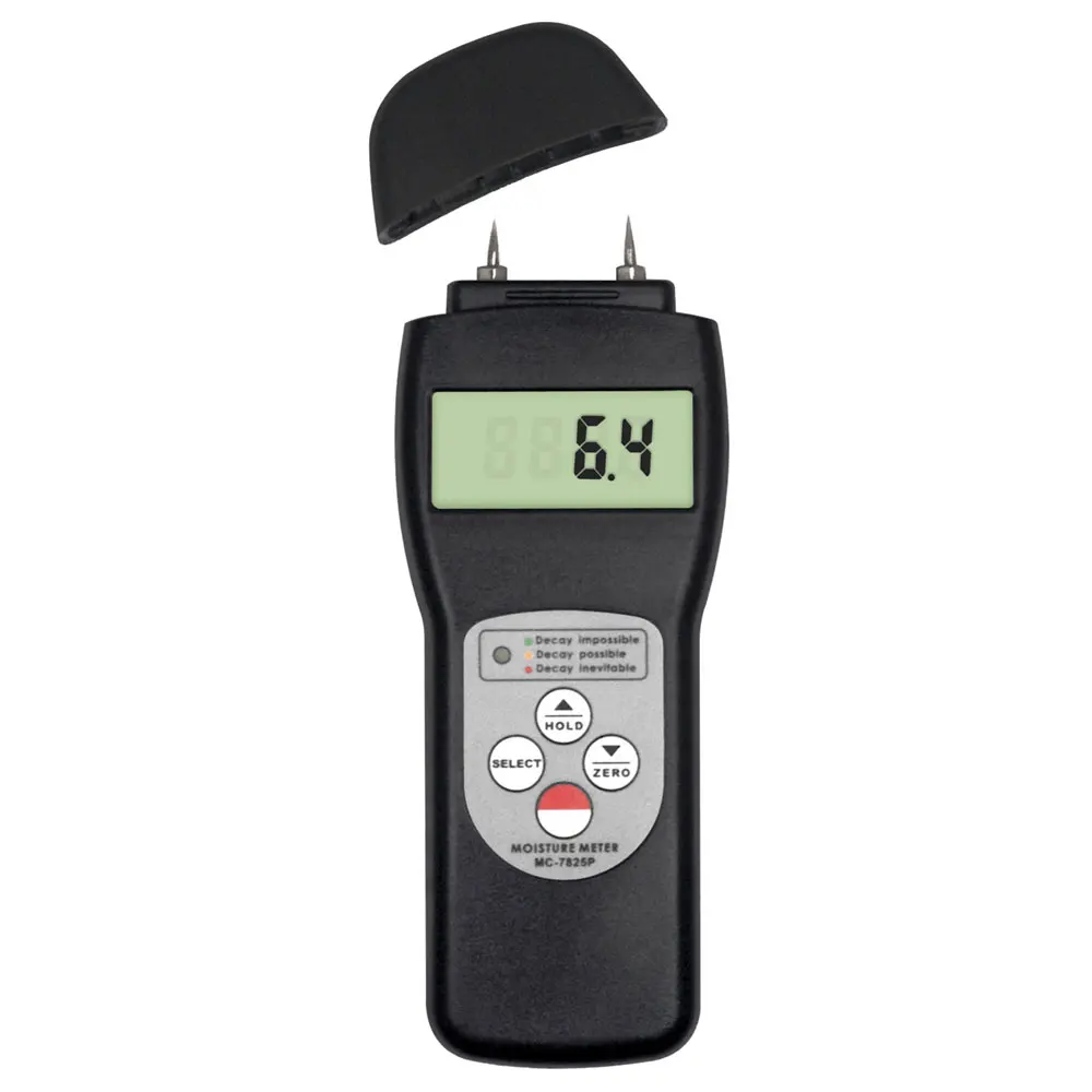 

Digital Pin Type Moisture Meter MC-7825P 0-80% wood fiber materials moisture tester