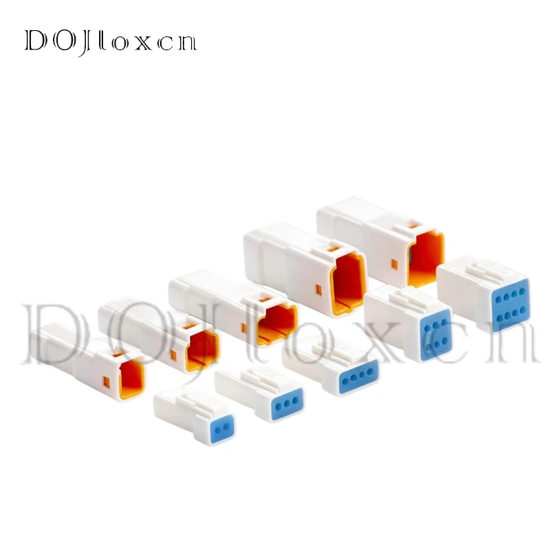 1 Set 2 3 4 6 8pin JWPF-VSLE-D Auto Waterproof Electronic Connector Wire Harness Butt Plug JST-02T 02R For JST