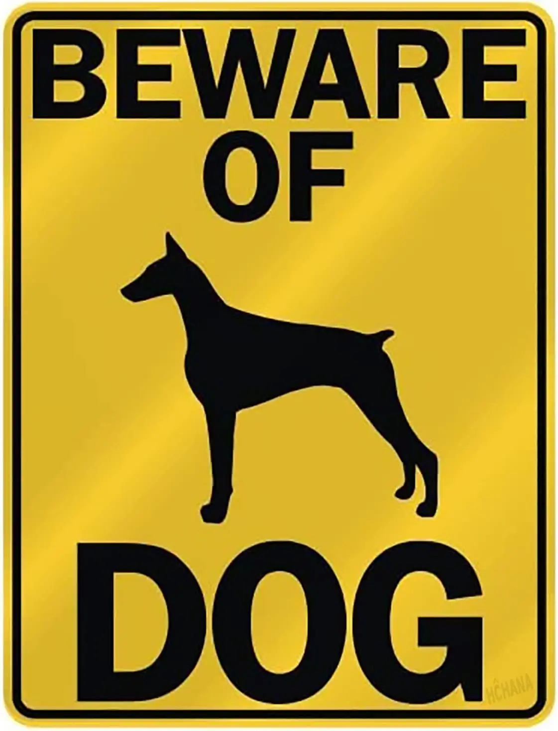 Vintage Metal Tin Sign 8X12 Inch for Beware of Doberman Pinschers Parking Sign Dog Christmas Decor Aluminum Tin sign