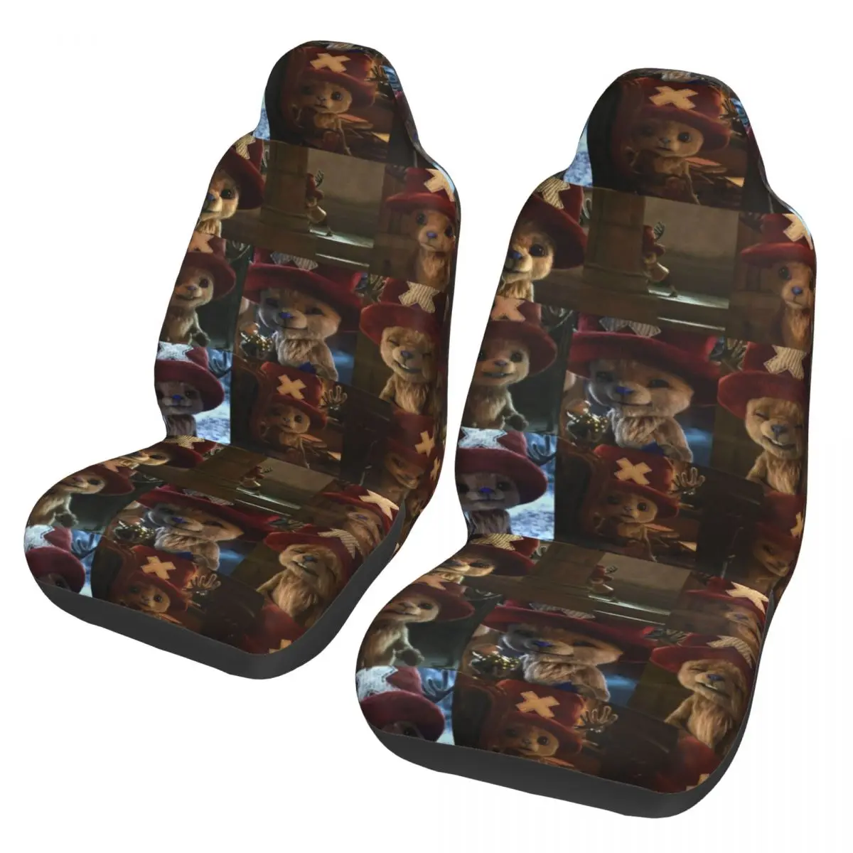 

Tony Tony Chopper Cute Collage One Piece Anime Universal Car Seat Cover for most cars AUTOYOUTH Seat Covers Car Styling