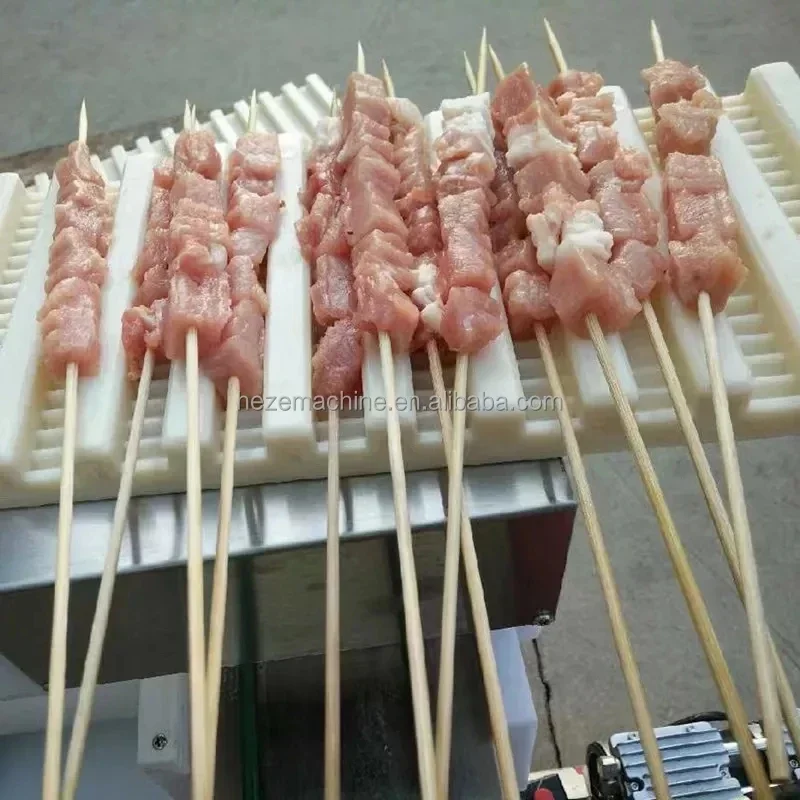 

Wholesale price: Professional stainless steel meat grinder, barbecue skewer, cube meat box machine, hot selling satay lamb meat