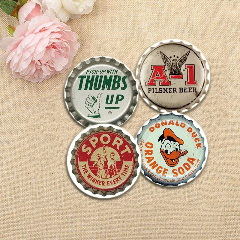 دبابيس زر غطاء صودا مستديرة إبداعية ، غطاء مشروبات ، دبابيس أيقونة لحقيبة الظهر ، إكسسوارات مجوهرات ، هدايا ، شارة 32 ، 44 ، 58 #3