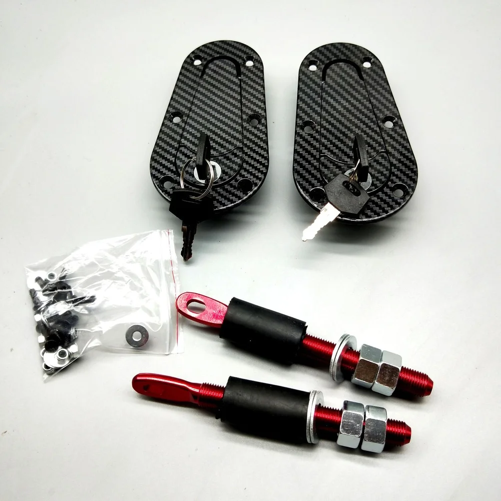Hood Lock for Motorsport Vehicles Engine Cover Retention Device Prevents Accidental Opening Under High Acceleration or Vibration