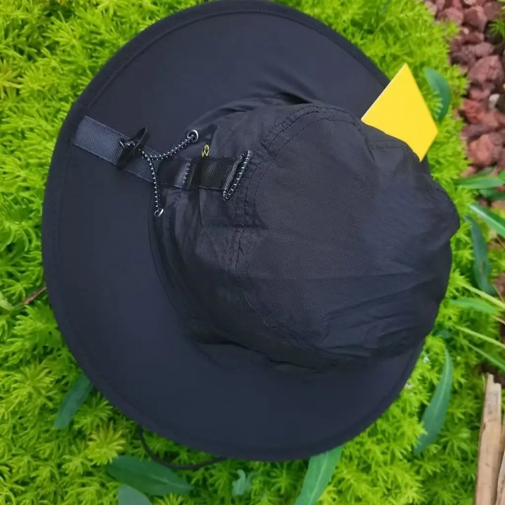 Sombrero de cubo con protección solar Montañismo al aire libre senderismo pesca parabrisas transpirable absorbente de sudor sombrero de sol de borde ancho