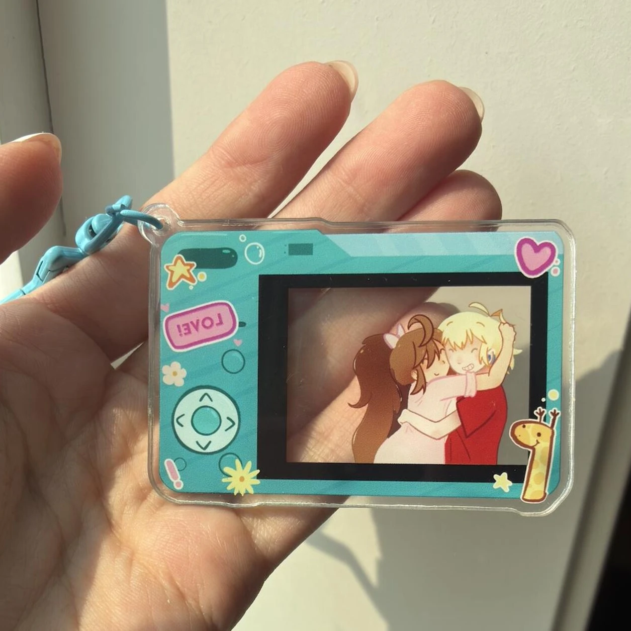 Nikolas & Alice Cute Couple Camera Acrylic Keychain Character Merch Anime Keychains for Couples