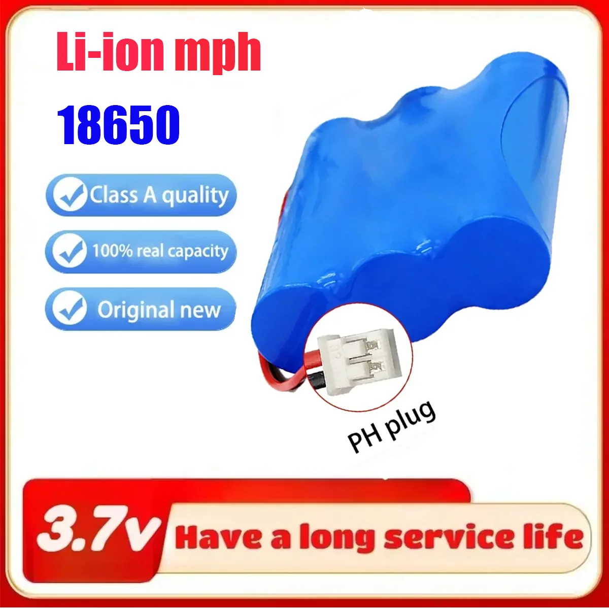 

Battery 3S1P 18650 3.7 V 5800mAh battery recargable de polímero Li Lipo para GPS cámara de coche altavoz DashCam