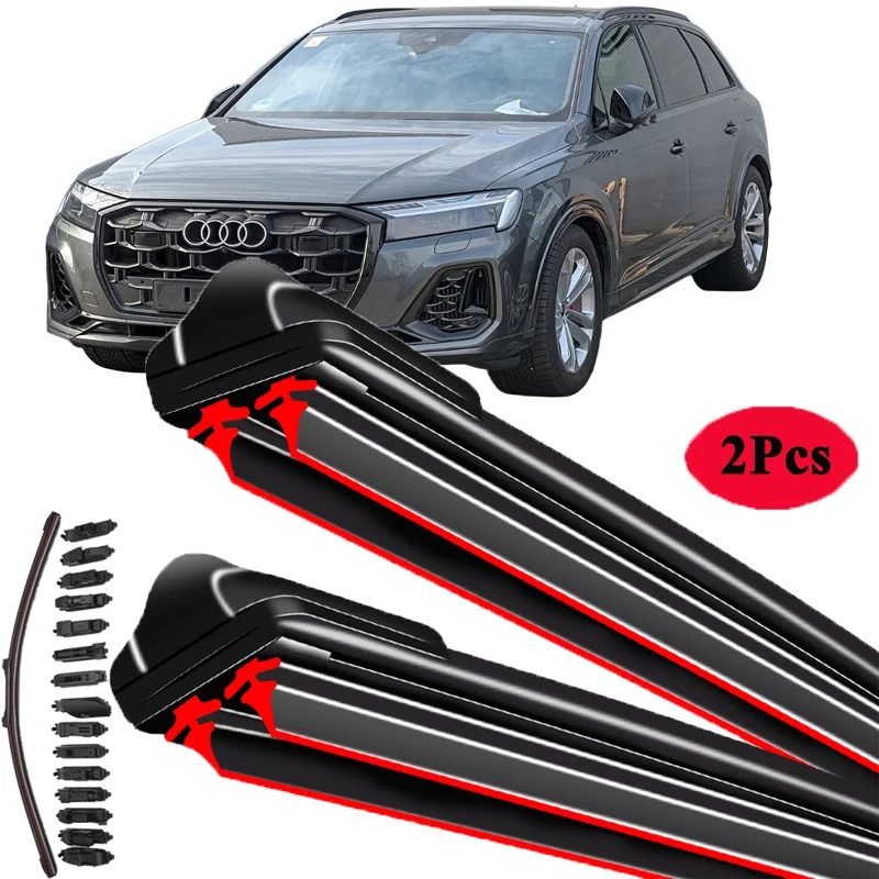 

For Audi Q7 4M 2016 2017 2018 2019 2020 2021 2022 Sline Cleaning Windscreen Windshield Accessories Auto Car Front Wiper Blades