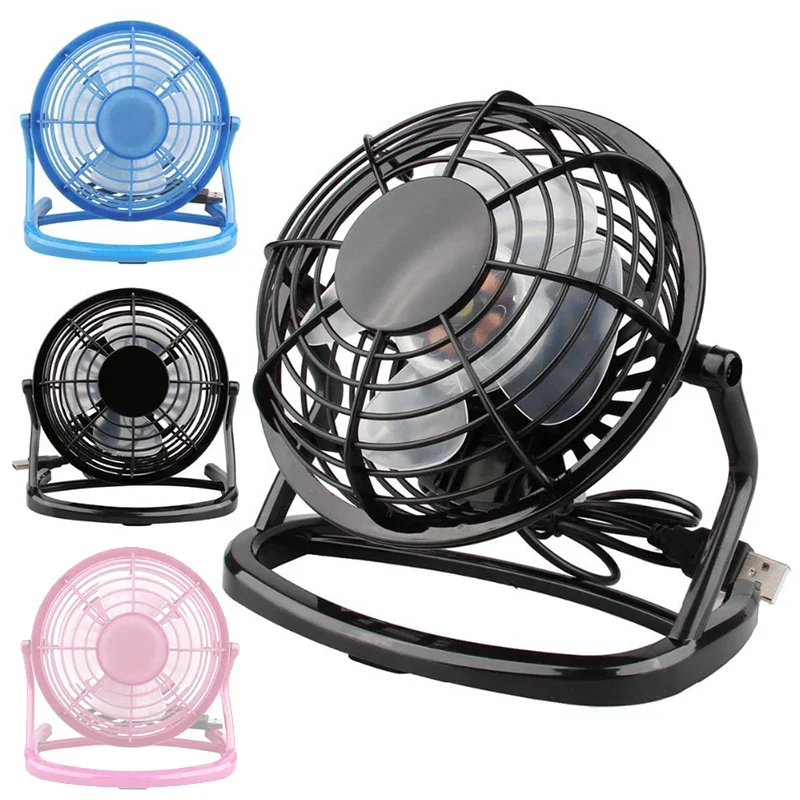 

Mini USB Desktop Fan Small Silent Personal Cooler USB Powered Portable Plastic Desktop Fan Office Computer Electric Fan