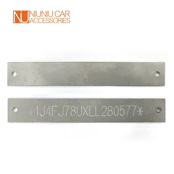 ステンレス鋼は完全に刻まれたフレームはありません。モーターサイクルシリアルプレート,モーターサイクルカワサキ,スズキ,ホンダ,ヤマハ用