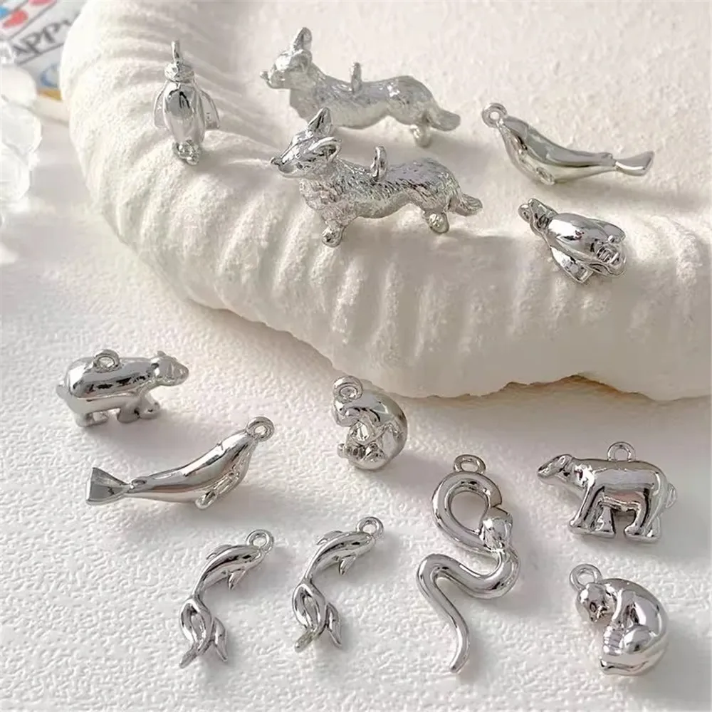 

Ins Sweet Cool Style Penguin Dolphin Bear Pendant Diy Handmade Jewelry Bracelet Necklace Beaded Accessory Materials