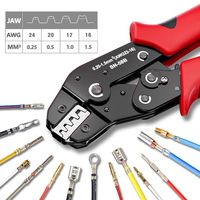 SN-58B Ratchet Crimping Plier Crimper Tool 0.25-1.5mm² AWG24-16for Dupont,TE,JST,Molex Terminal Wire Electrical Pliers