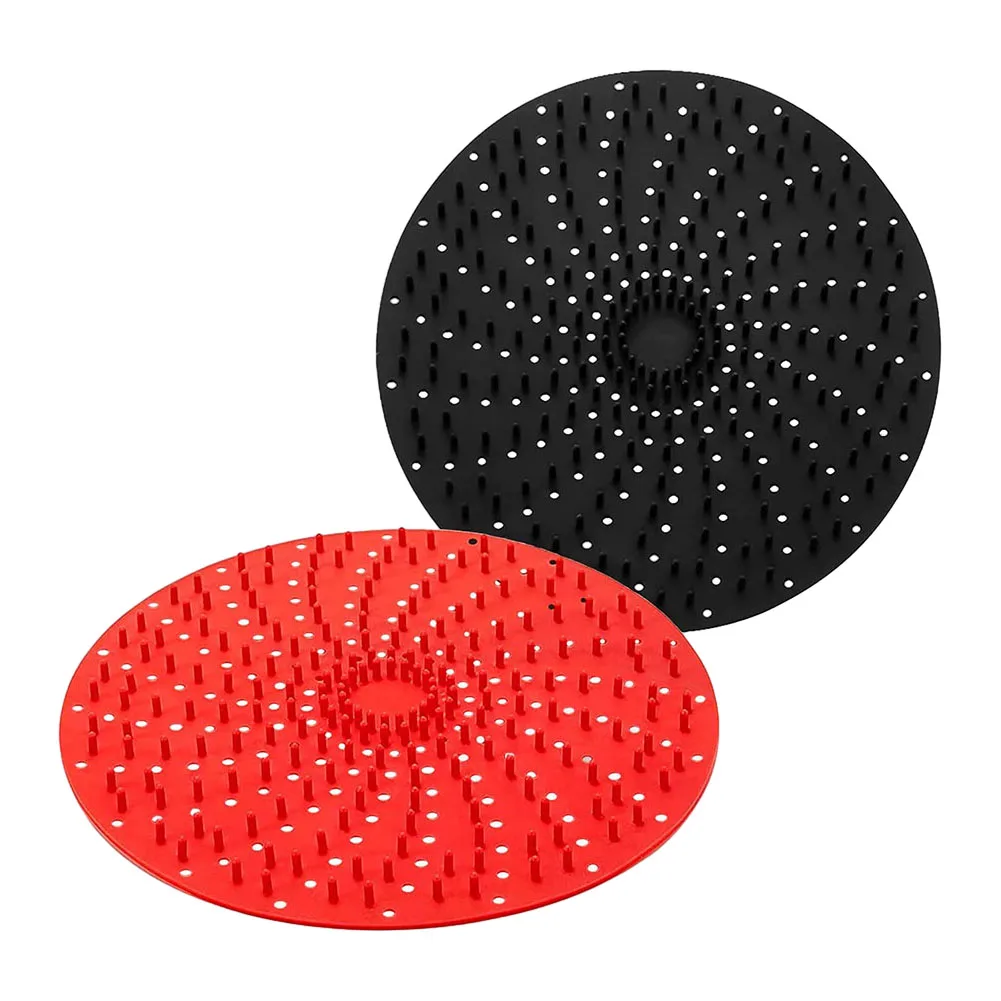 High Quality Nonstick Air Fryer Pad Protects Basket and Prevents Food from Sticking 85 Square 8 Round Set of 2