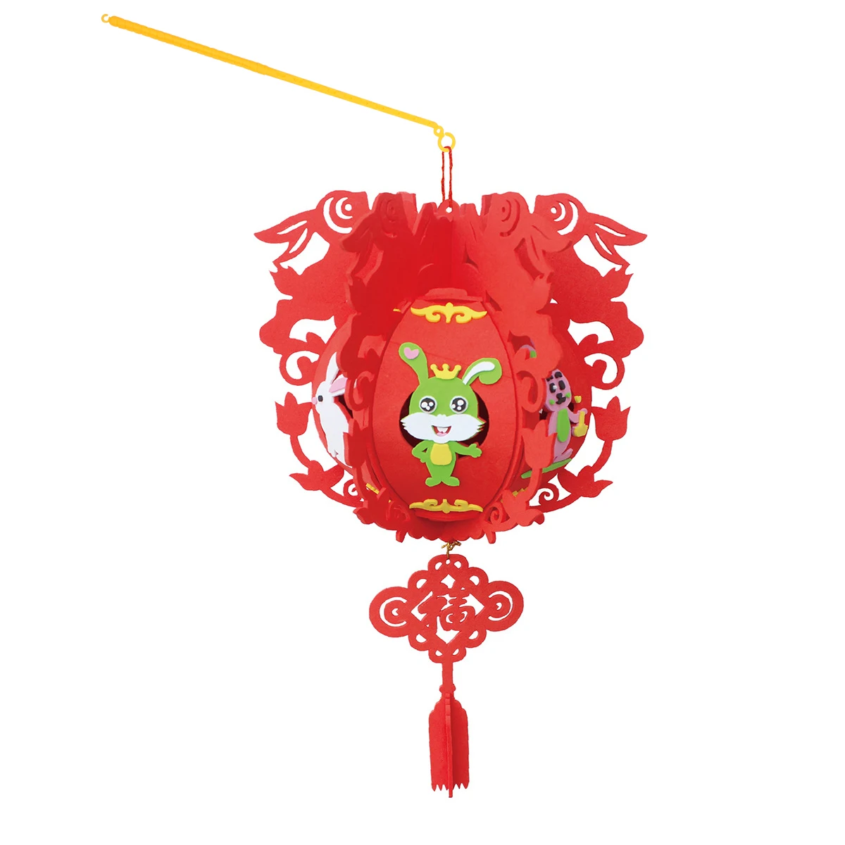 

100 pcs Handheld Lantern Stick Bright Decor Plastic Material Smooth Surface Festival Party Accessories
