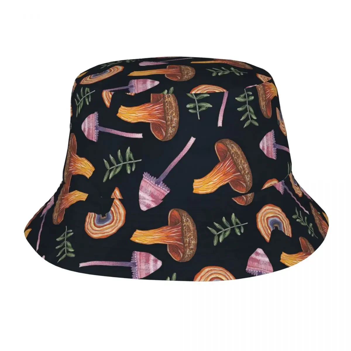 Vocation Getaway Headwear Mushrooms Tropical Stuff Bucket Hat Street Women Men Sun Hat Bob Hat Fishing Fisherman Hat Outdoor