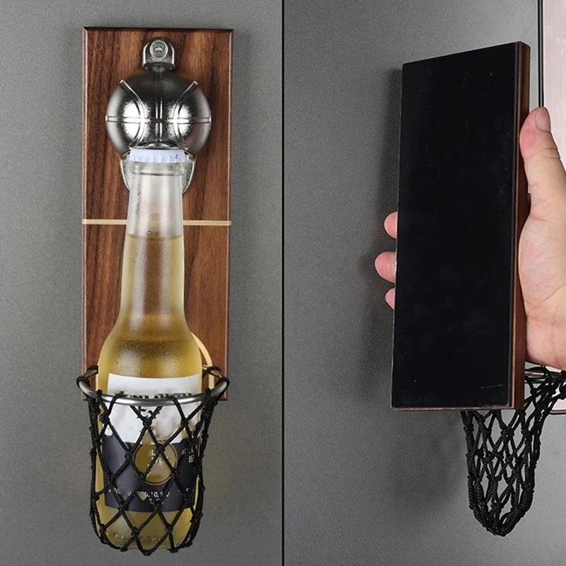 Basketball Bottle Opener, Wall Mounted Can Opener, Beer Bottle Opener, Kitchen Gadgets Bar Party Supplies