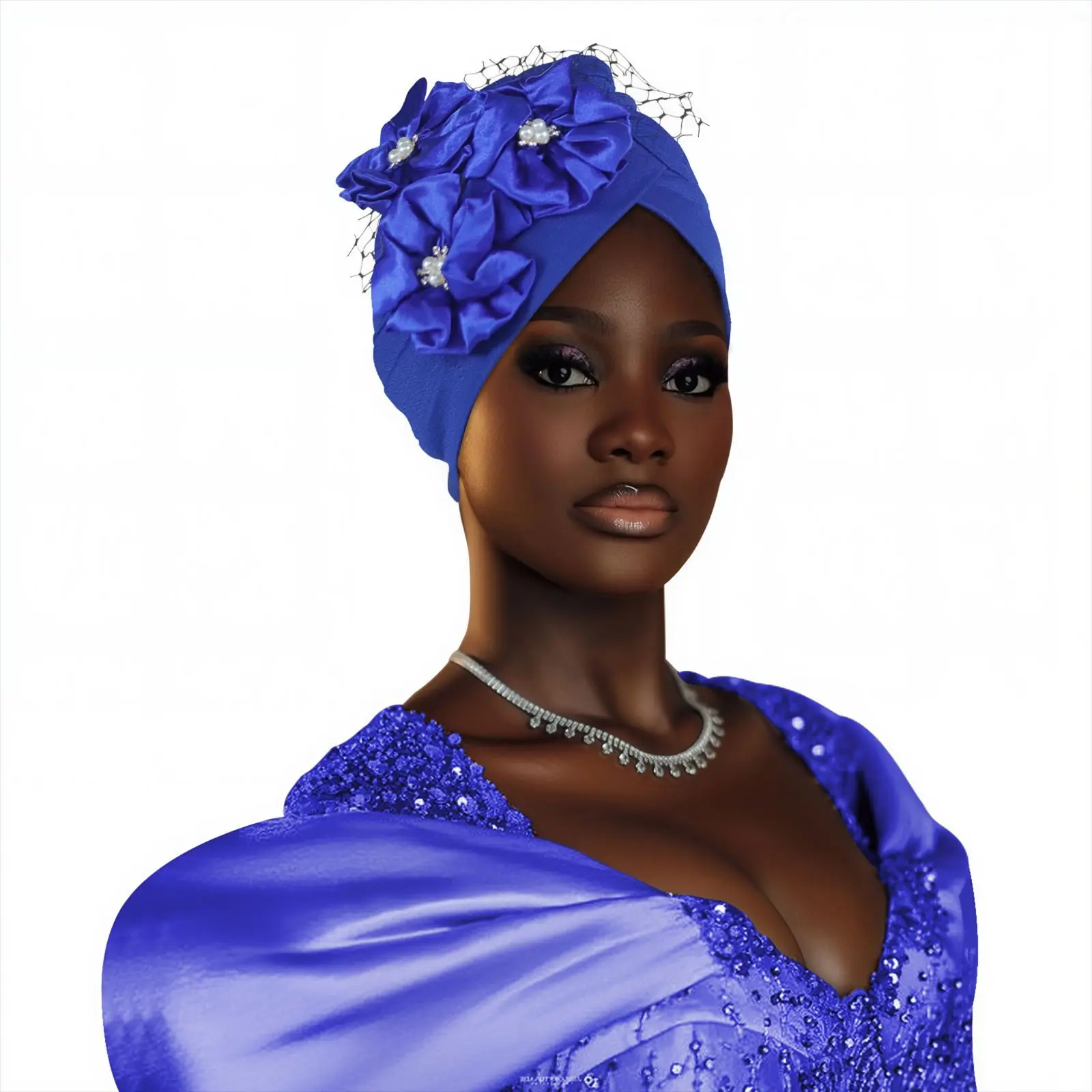 

Ethnic Headwrap Hat African Traditional Style Indian Hat Stretch Head Cover for Casual Daily Wear Head Wrap Bonnet Cover Mujer