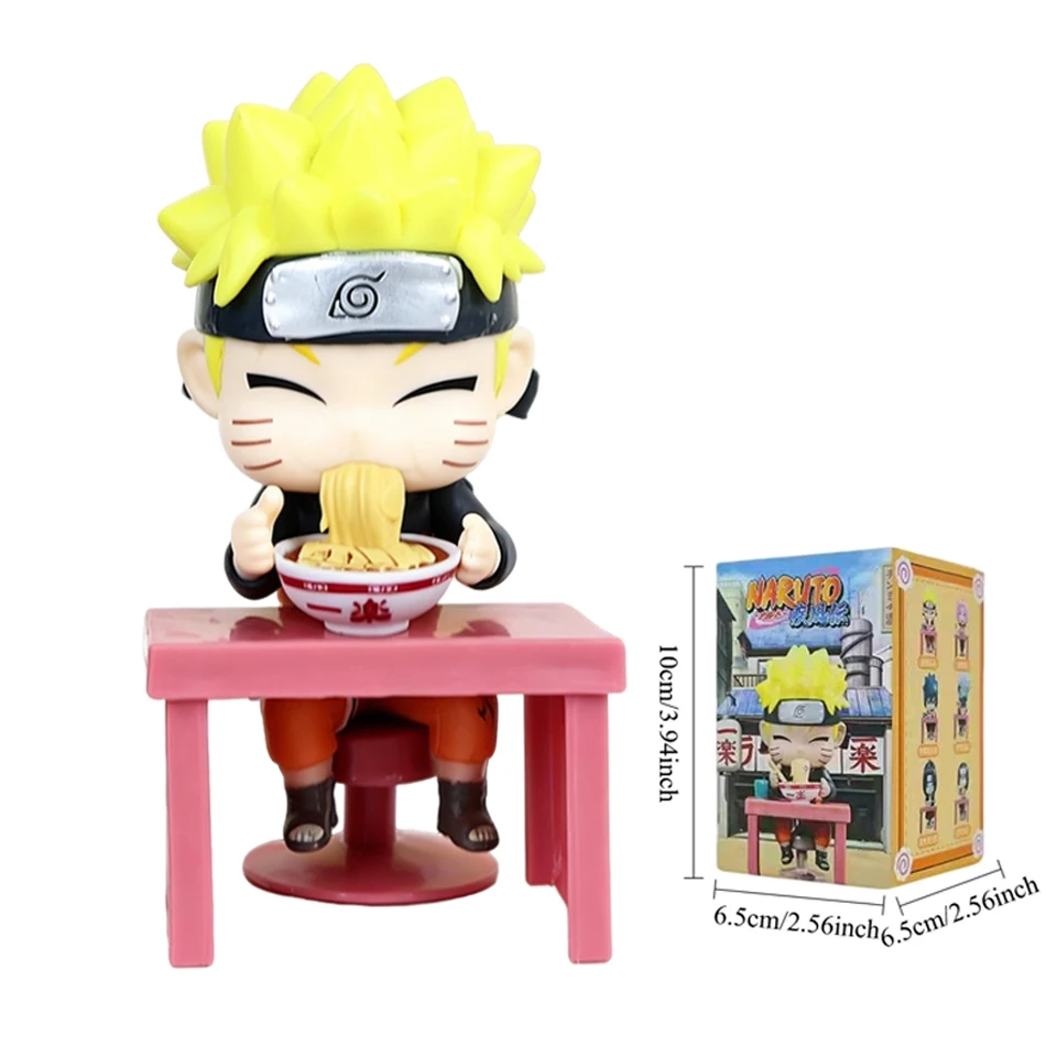Bestseller Naruto Shippuden Ramen Themen-Serie Blind Box - Chibi Mini PVC Anime-Figuren, Uchiha Sasuke & Naruto Spielzeug, Tägliche Geschenke