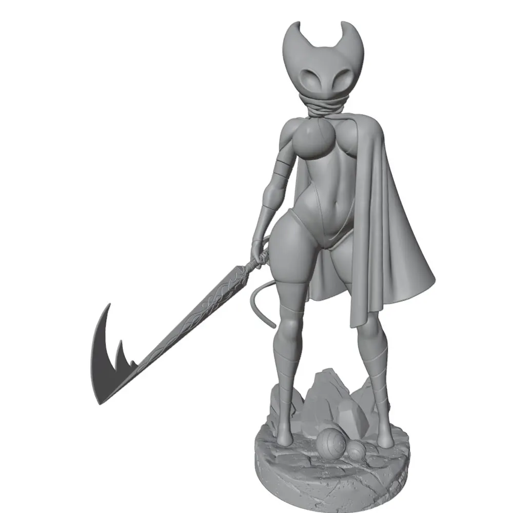 1/24--1/8 Movie Character Model Girl Resin Model Kits 3D Printed Gray Model Figurine DIY Doll Model Unassembled And Unpainted