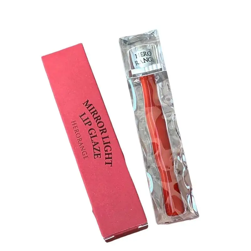HERORANGE Lipgloss Tint Verven Vloeibare Lipstick Schoonheid Make-up Cosmetische Waterdichte Anti-aanbak Cup Spiegel Lip Glazuur Langdurig