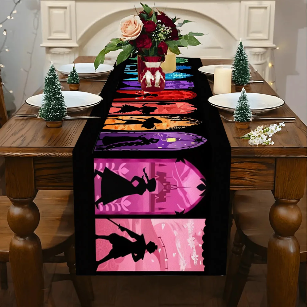 1 Piece of Disney Princess-Themed Tablecloth, Suitable for Restaurants, Home, Dinner Parties, Pastoral Style Decoration, and Autumn Parties