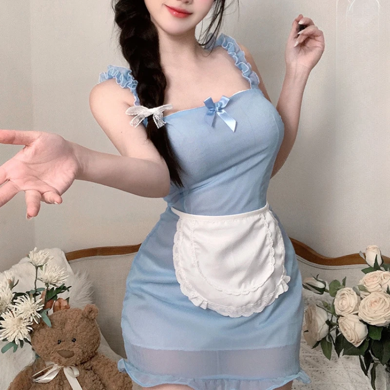 Creamy Little Kitchen Maid Cos Set Lencería erótica Uniforme sexy Juego de rol Tienda sexy Atacado Acessorios Femininos Sexy