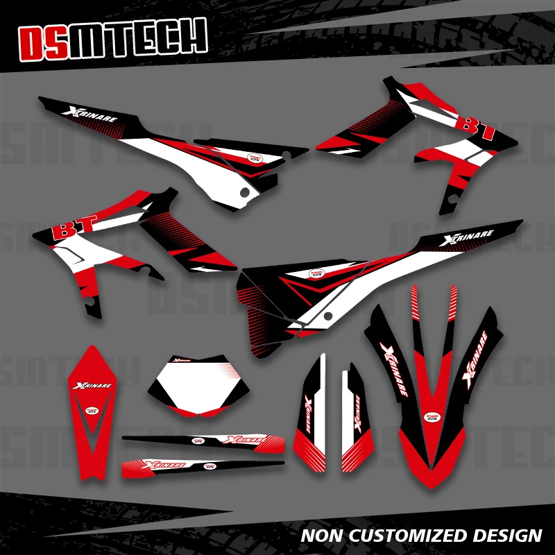 DSMTECH لـ BETA X TRAINER X-TRAINER XTRAINER 250 300 2015 2016 2017 2018 2019 ملصق شارات الرسومات خلفية الدراجة النارية 003