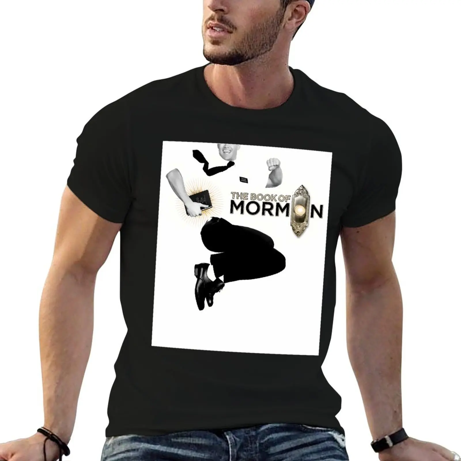 

Book Of Mormon Poster T-Shirt t shirt man designer t shirts for man graphic funny T-Shirt