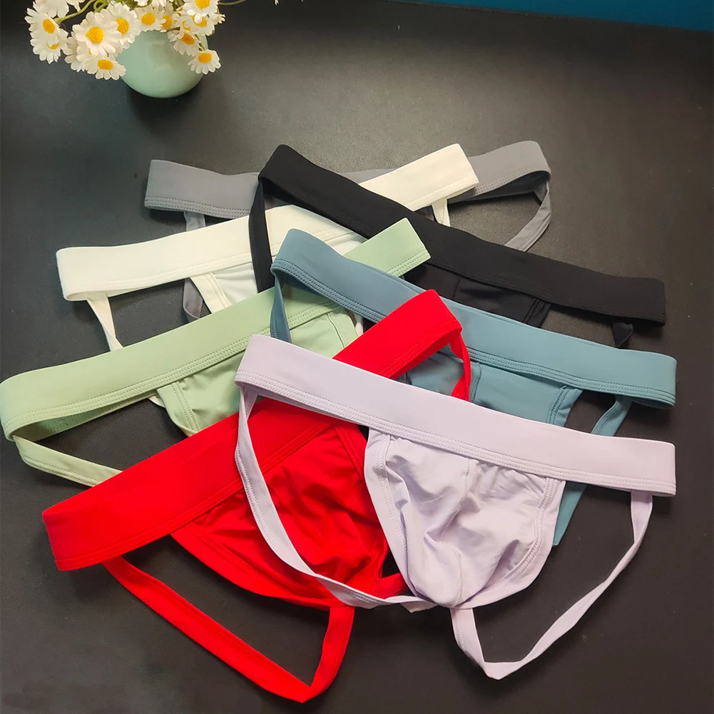 

Men Ice Silk Open Butt Panties Thongs G-strings U Pouch Soft Underwear Mini Briefs Soft Sleep Underpants Erotic Hombre Lingerie